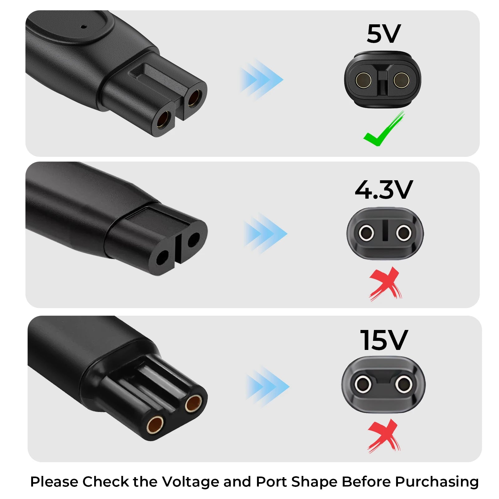 5V 1A Charger Cable For Philips Norelco One Blade QP2724 QP2834 MG5910 MG7910 MG9510 MG9520 PQ888 PQ889/Norelco Shaver 3900