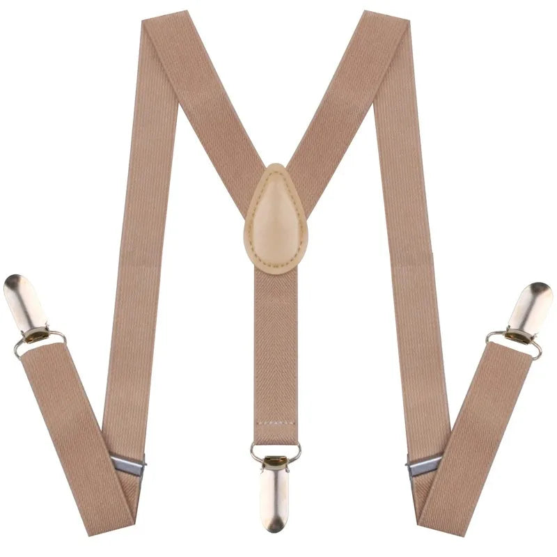Men's Heavy Duty Suspenders High Elastic Adjustable Braces with 3 Strong Clips for Pants Holder Ideal for Wedding Wear